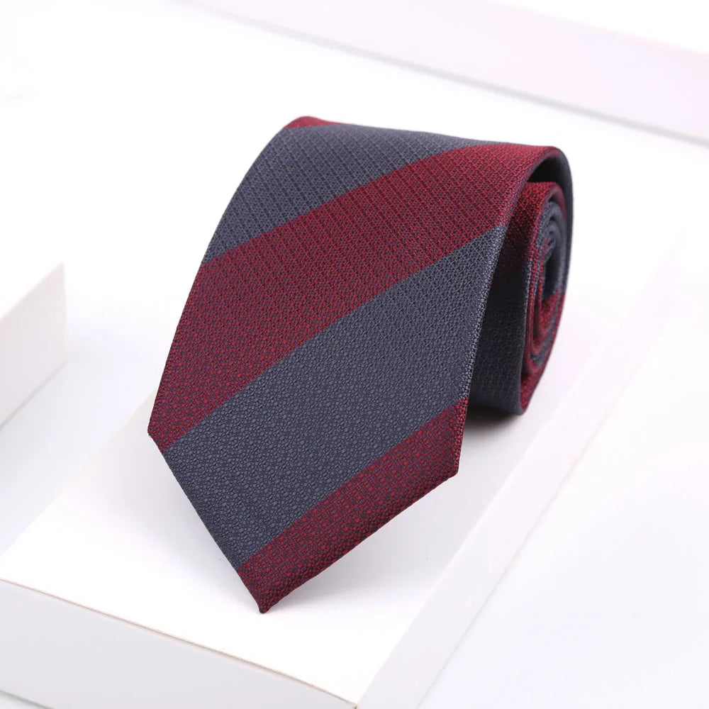 Luxury Mens 8CM Floral Dot Stripes Neck Tie For Man Groom Jacquard Woven Necktie For Business Wedding Party Accessories